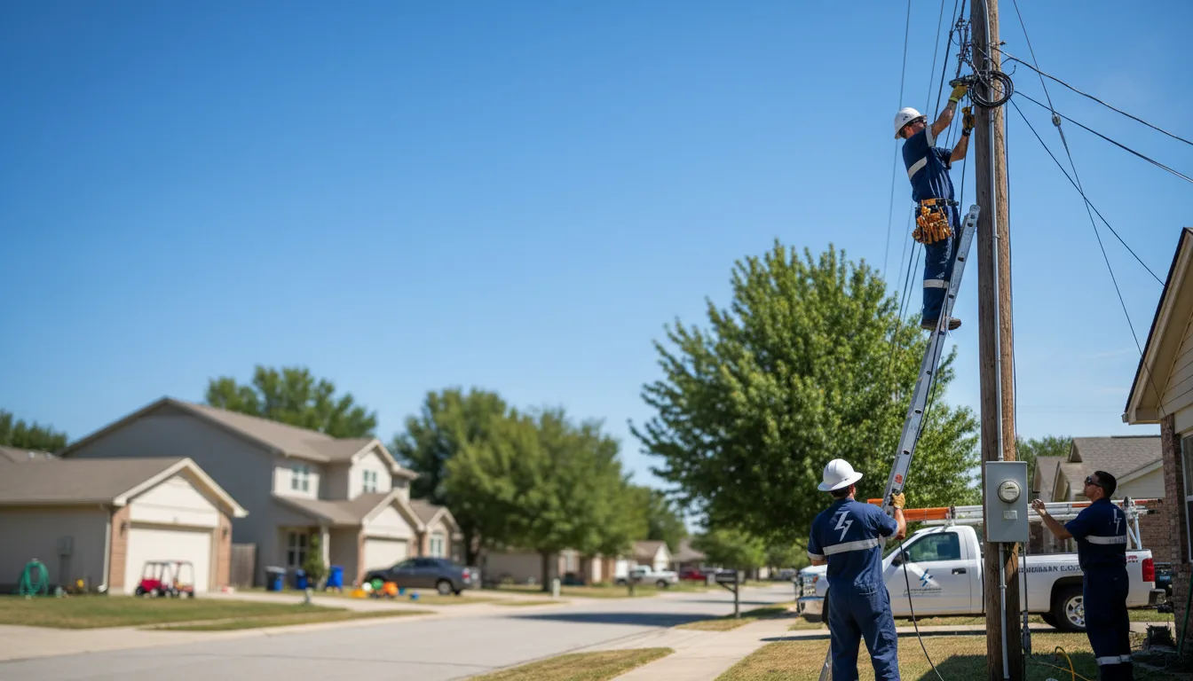 Residential electrician providing installation services in Grant, LA